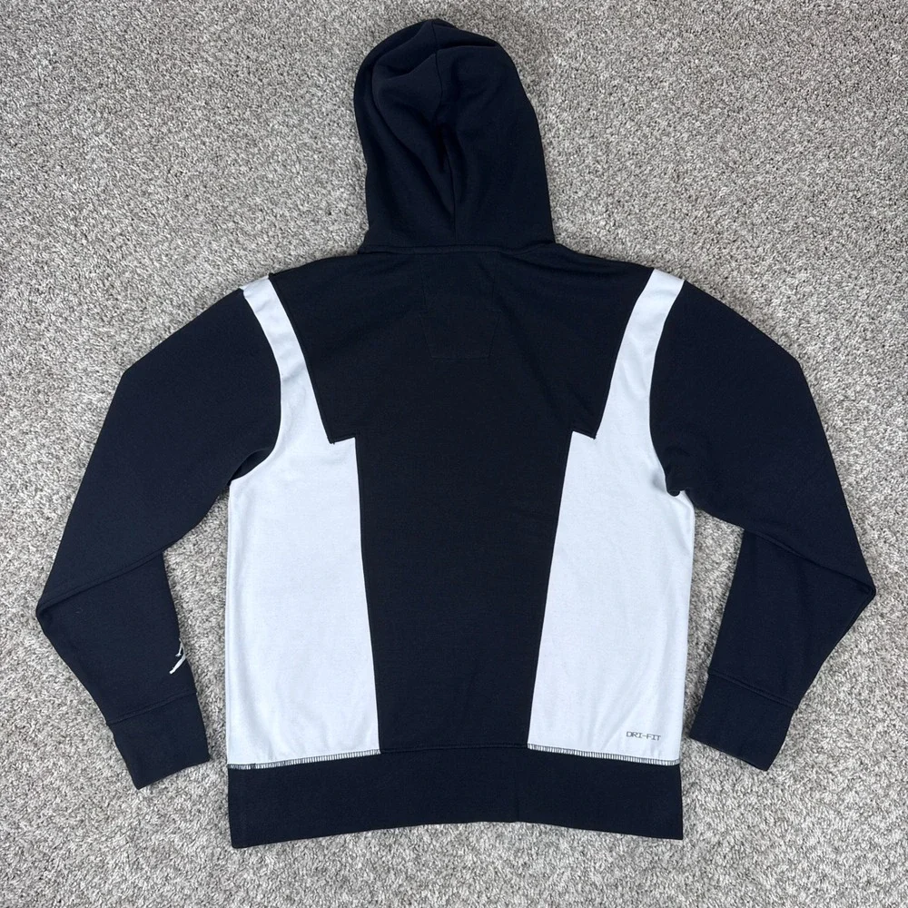 Jordan Hoodie Mens Medium Black White‎ Colorblock Zion Williamson Dri FIT Hoodie